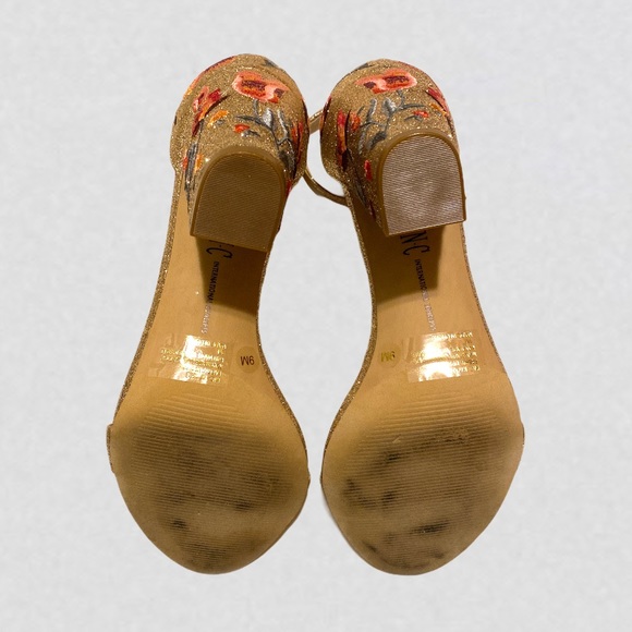 INC Glitter Floral Block Heels - Picture 7 of 8